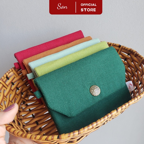Ví Vải Linen Handmade Màu Sắc Thời Trang Phong Cách Tối Giản Siêu Cá Tính