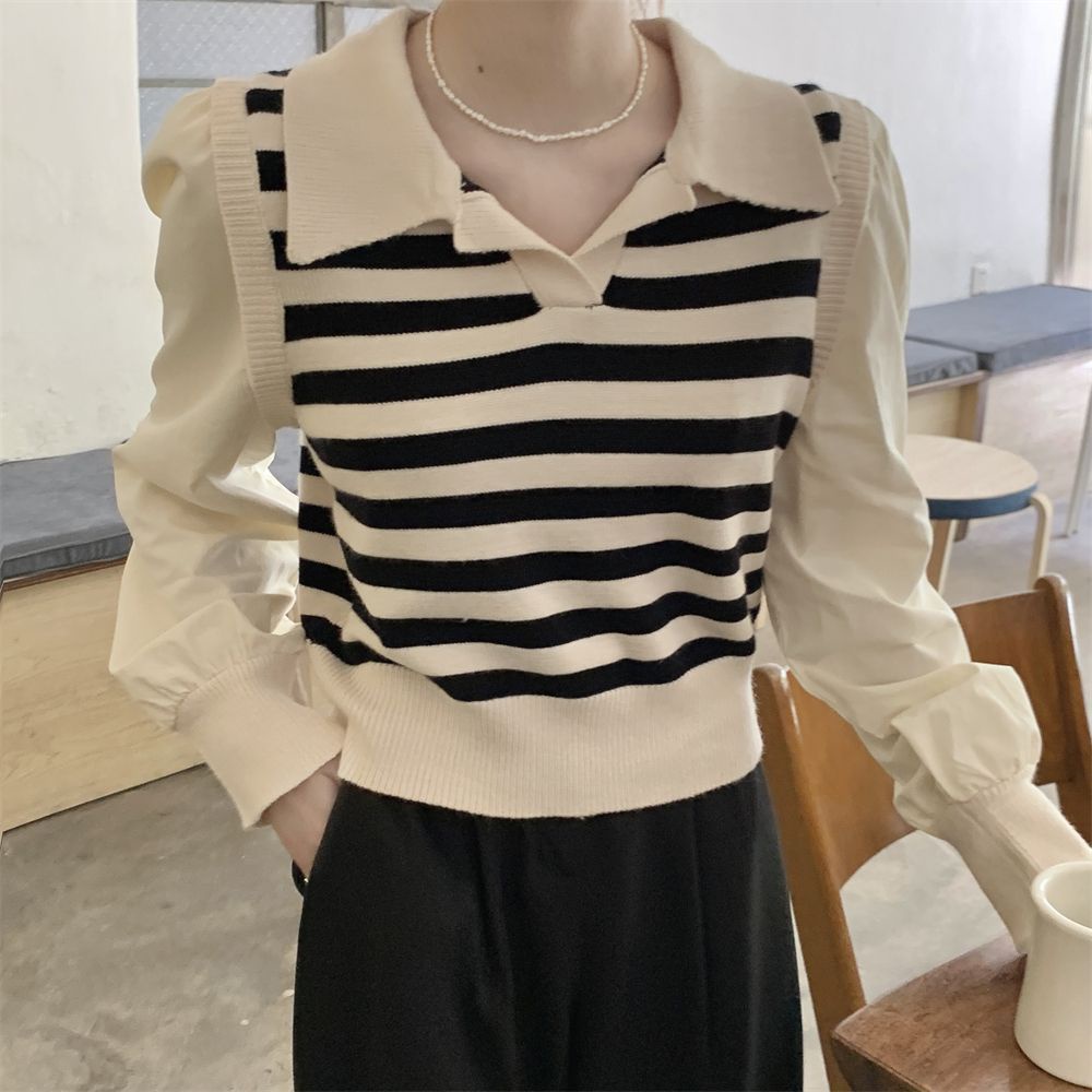 Áo Thun Nữ Dài Tay Kiểu Hàn Quốc Thích Hợp Cho Mùa Thu