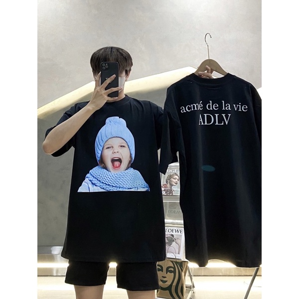 ÁO THUN ADLV ĐEN UNISEX NAM VÀ NỮ