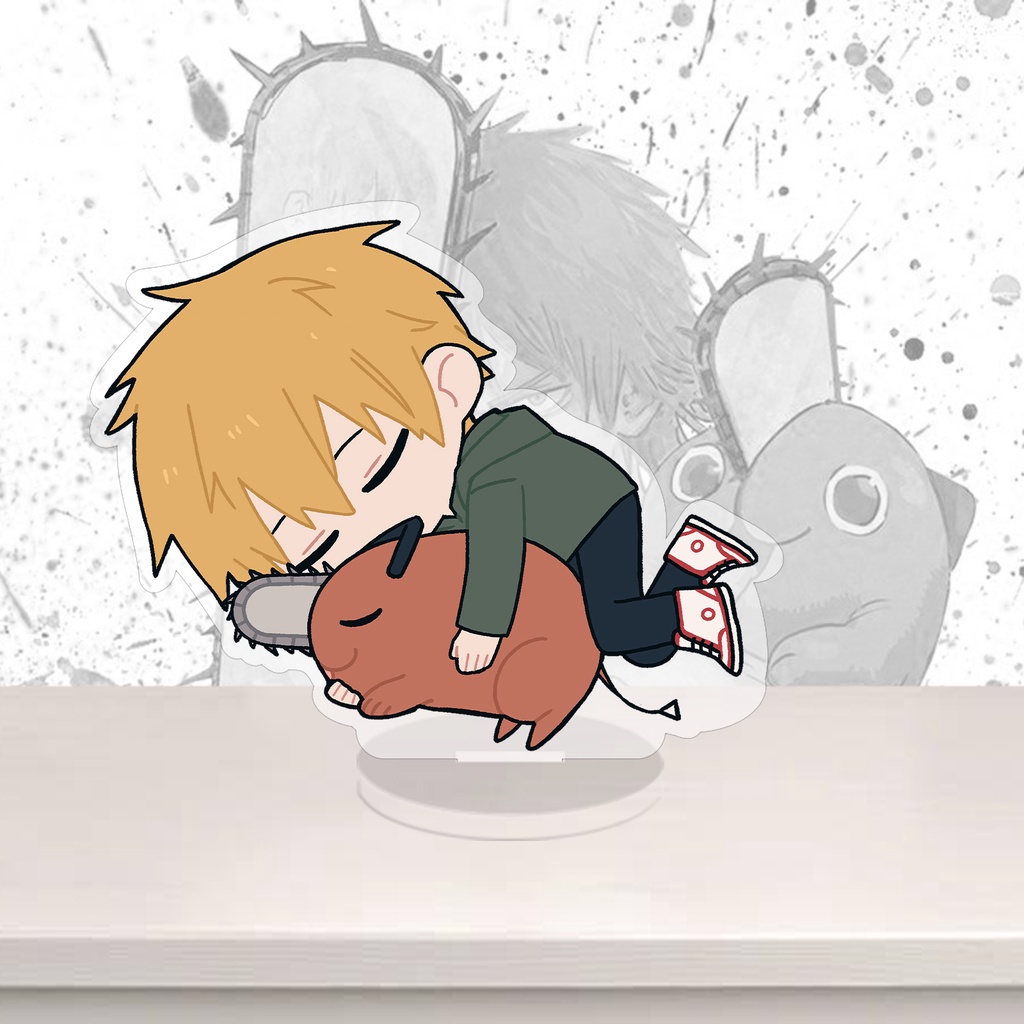 Standee Chainsaw man, mô hình nhân vật Denji, Power, Makima, Aki