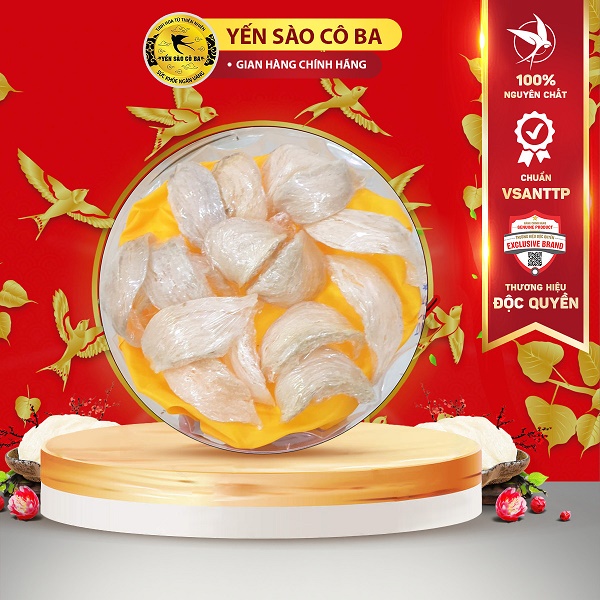 YẾN SÀO CÔ BA- Nguyên chất 100% Không Tẩm Đường