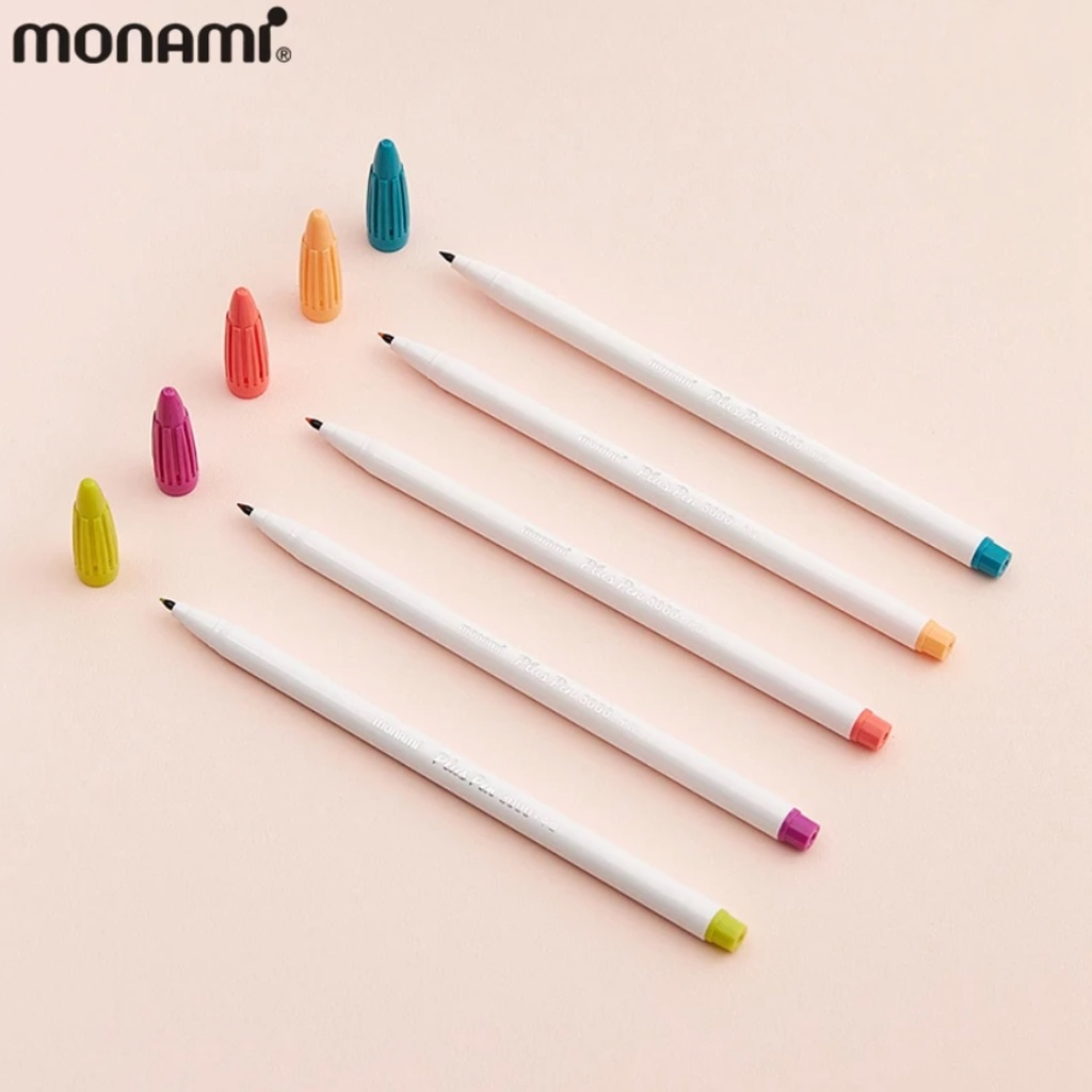 Bán Lẻ - Bút Monami Plus Pen 3000 Đủ 36 Màu Viết Bullet Journal