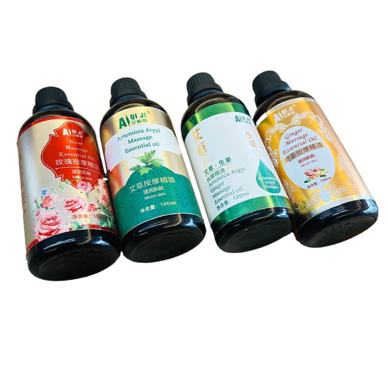 Tinh dầu massage body Ngải cứu 500ml.Dầu massage Bách Thảo Ngải cứu đả thông kinh lạc