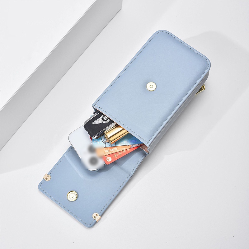 Ielgy Túi Đeo Chéo Đựng Điện Thoại Màu Xanh Dương Tiện Lợi Chất Lượng Cao Cho Nữ