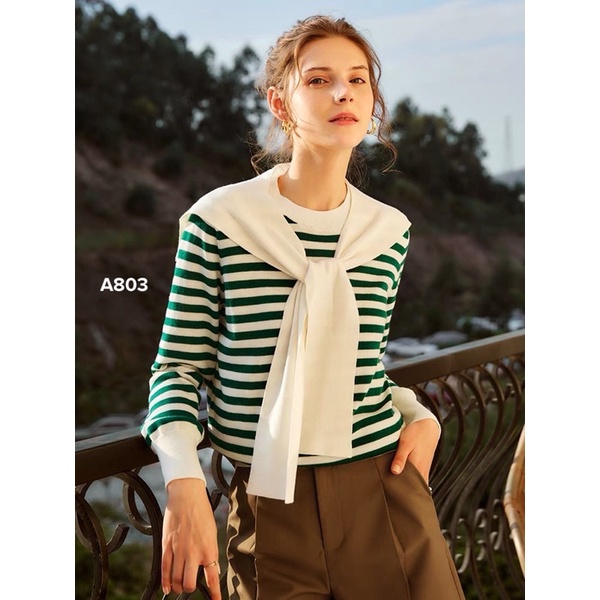 Áo len kẻ xuất hàn FREDY A803