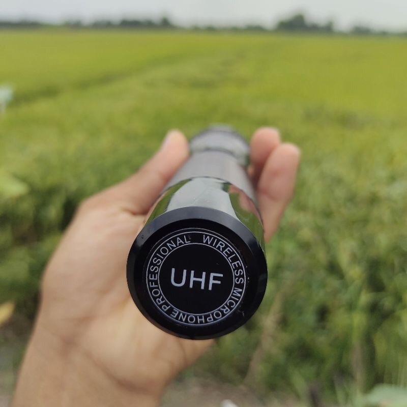 Micro karaoke Kim Cương UHF mẫu mới, Mic chuyên lắp loa kéo, loa xách tay, nâng cấp micro, dò sóng dể dàng, chống hú rít