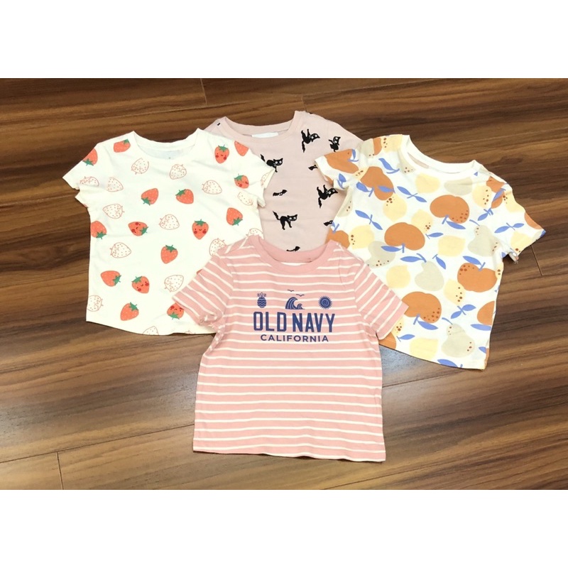 Áo thun bé gái xuất dư OLDNAVY áo cộc tay cotton mềm