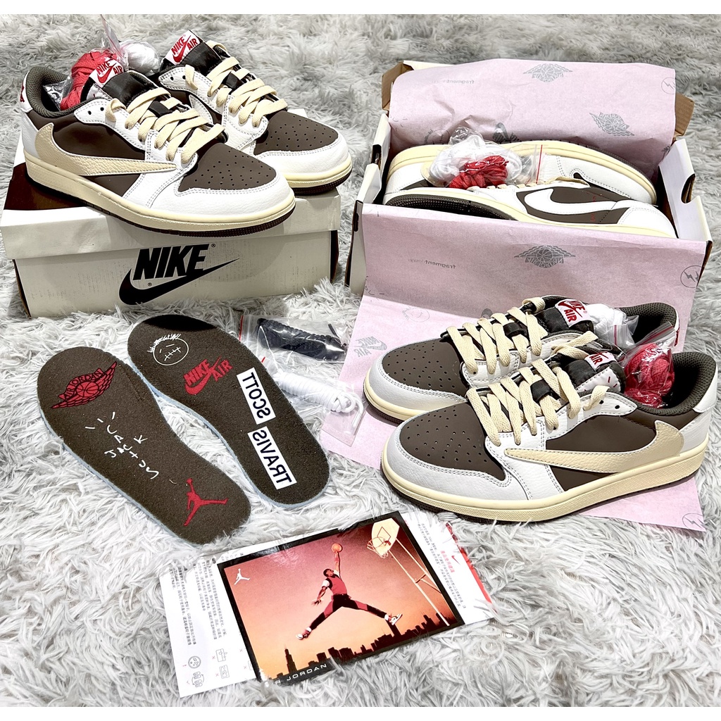 GIÀY THỂ THAO JD TRAVIS NÂU, Jordan 1 Travis Scott 'Reverse Mocha' BẢN CAO CẤP NAM NỮ ẢNH THẬT TỰ CHỤP