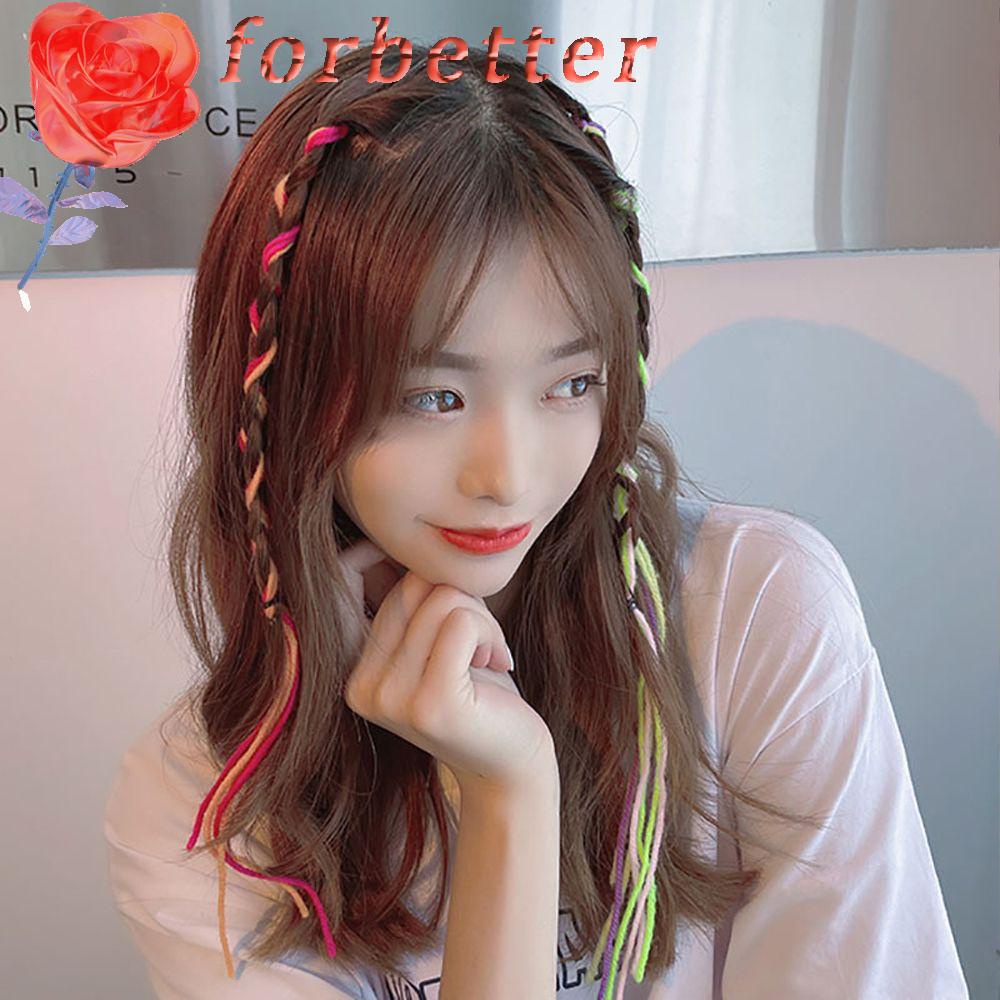 Dây Buộc Tóc Giả Thắt Bím Phong Cách Hip Hop Hàn Quốc Cho Nữ DIY