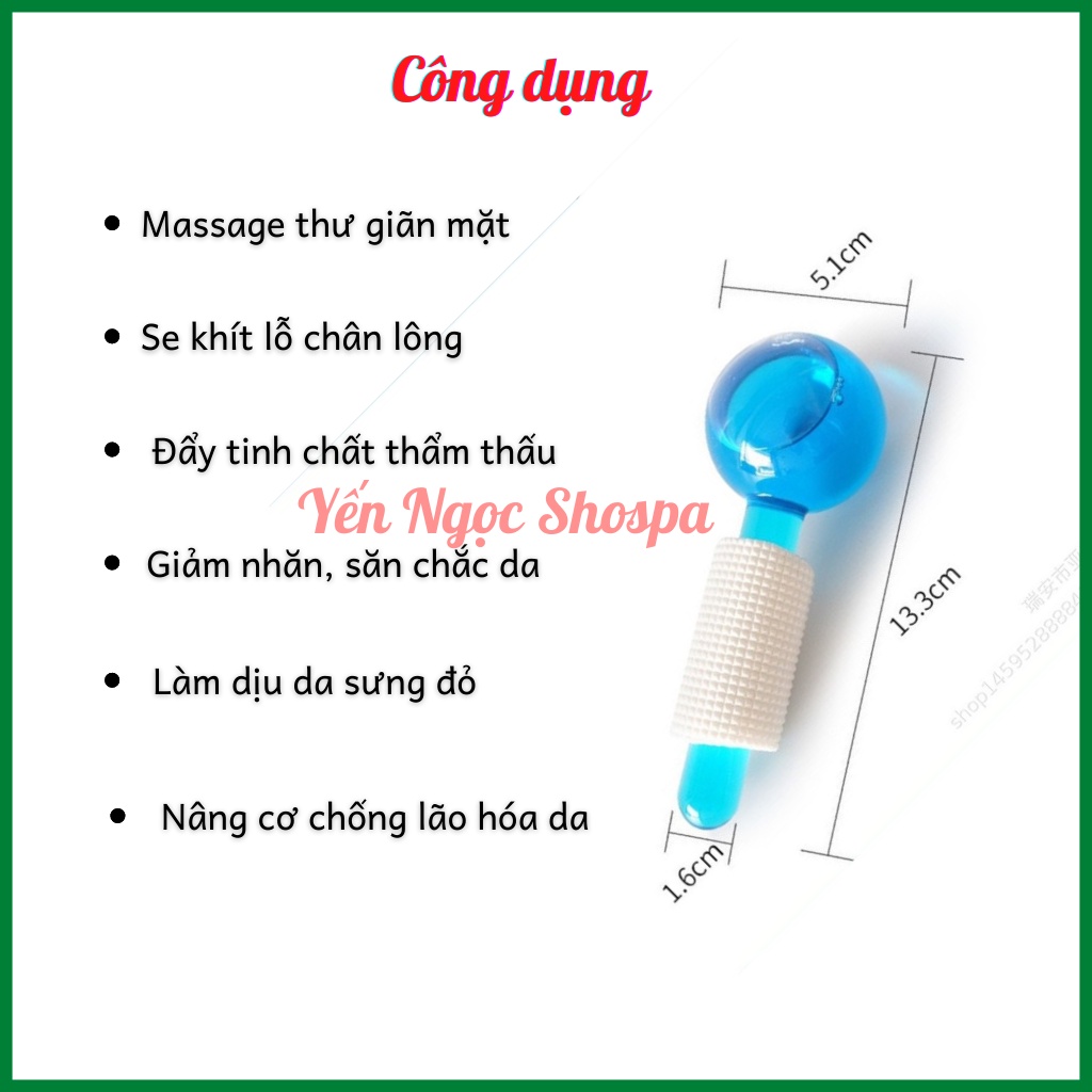 Quả cầu lạnh massage mặt, đẩy tinh chất