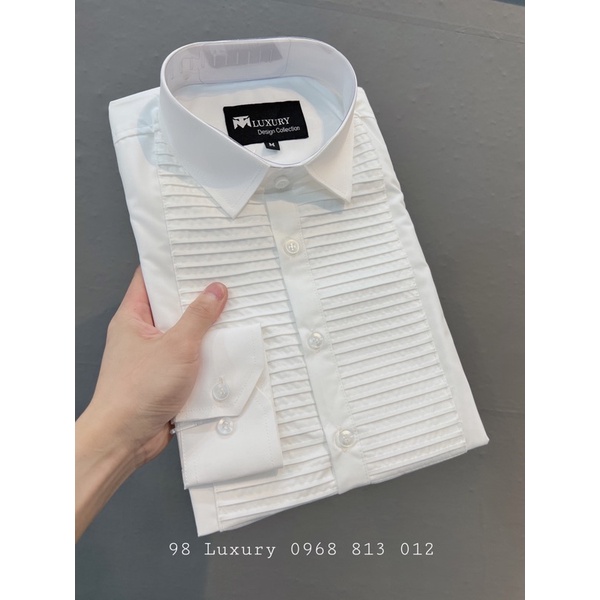 Áo Sơ Mi Xếp Ly Ngang Luxury