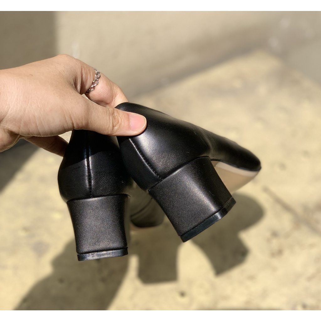 Công sở Sam mũi nhọn gót vuông 5cm