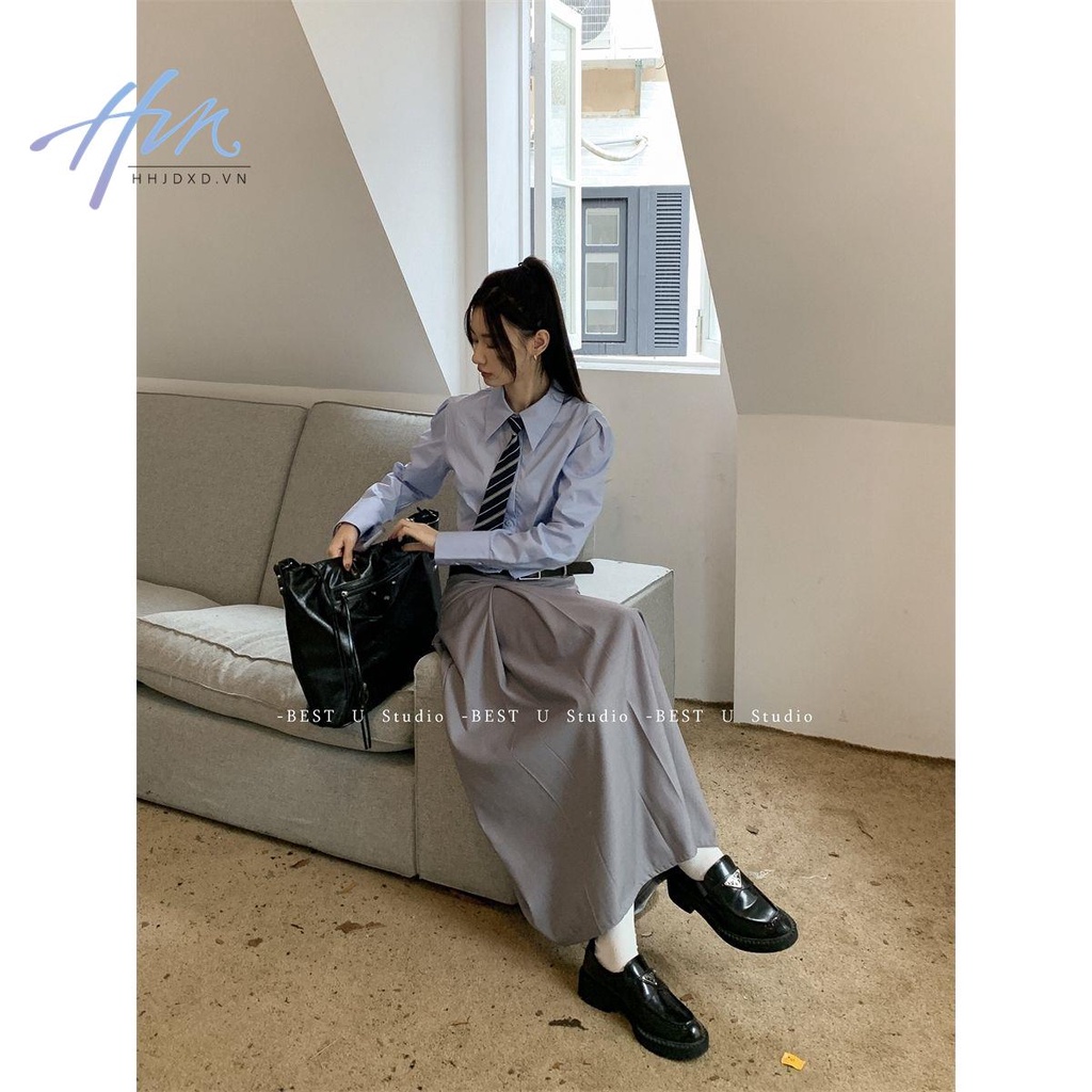 Chân Váy Dài Xếp Ly Cao Cấp Ôm Dáng Mẫu Mới 2022 Thời Trang Mùa Thu Cho Nữ