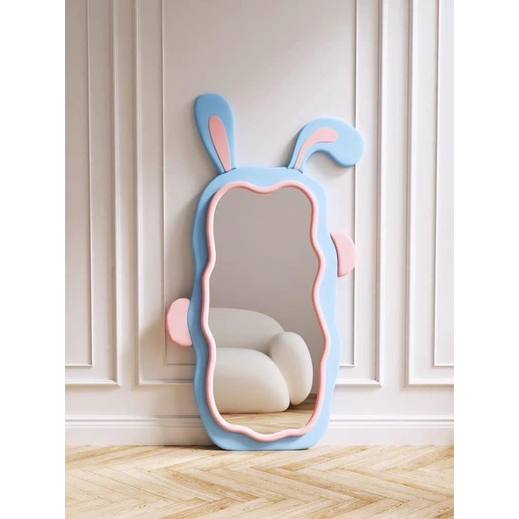 Gương TAI THỎ BỌC NỈ toàn thân KT 200x120 ⚡️SIÊU HOT⚡️ nịnh dáng