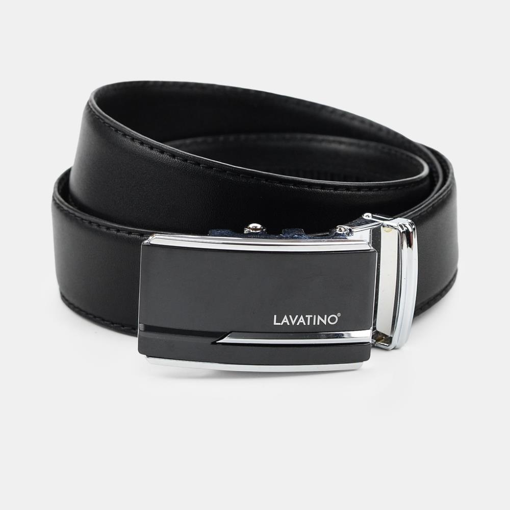 Thắt lưng nam khóa tự động, dây da bò 3 lớp cao cấp chính hãng Lavatino - Tặng túi hộp sang trọng TINO BELT *