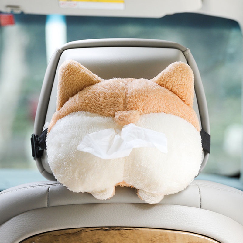 Hộp Đựng Khăn Giấy Hình Chú Chó Corgi Dễ Thương