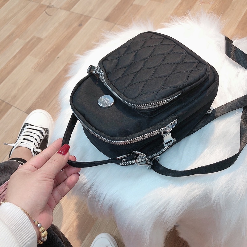 Túi xách nữ đeo chéo chất vải dù M43 có nhiều ngăn