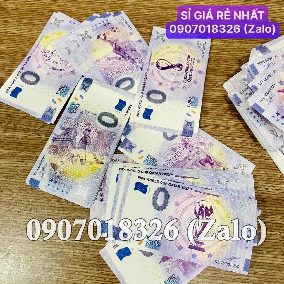 Tiền kỷ niệm Worlld Cup 2022 mệnh giá 0 Euro cực độc làm quà tặng chất VIP