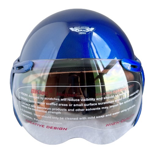 Mũ bảo hiểm trùm ¾ đầu BKtec BK26 – Xanh than bóng - Vòng đầu 56-58cm – Hàng chính hãng – Bảo hành 12 tháng