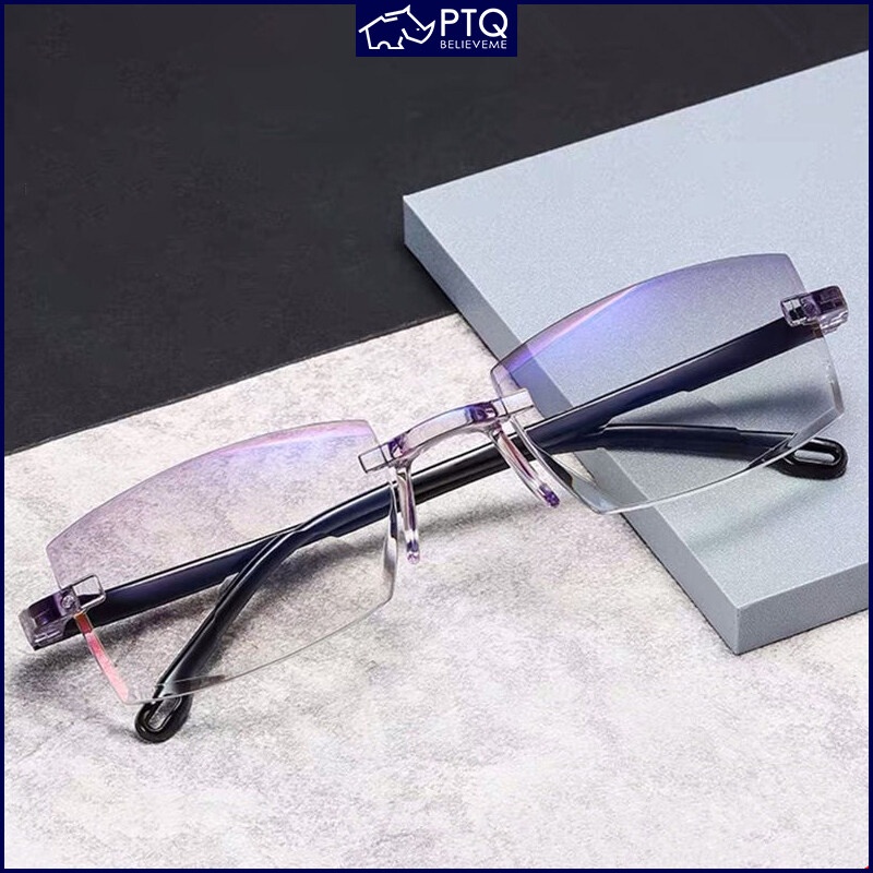 Kính Đọc Sách Không Gọng Chống Ánh Sáng Xanh PTQ