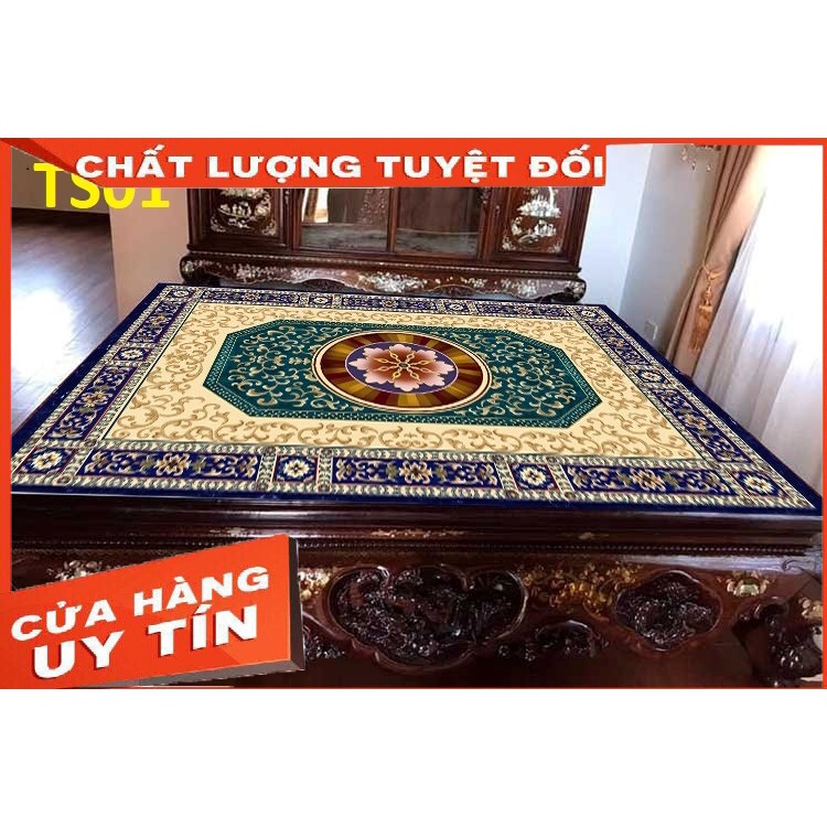 Thảm trải sập, chiếu ngựa, thảm trải sàn 5D, trang trí phòng khách, phòng thờ