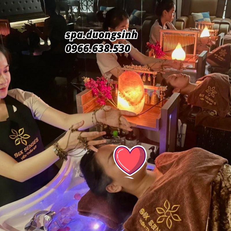 Bộ Chuông Gội Đầu Dưỡng Sinh Đông Y Trung Hoa, Lông Công, Bộ Âm Thoa Spa Dưỡng Sinh