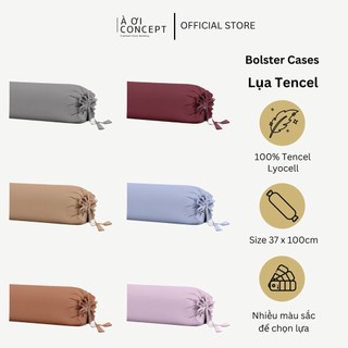 Vỏ gối ôm lụa tencel cao cấp 37 x 100 – à ơi concept e