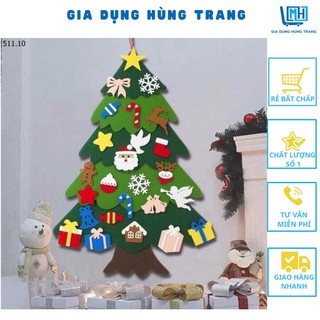 Bộ cây thông Noel vải nỉ 1 Tán,  2 Tán tự làm trang trí dịp Giáng Sinh