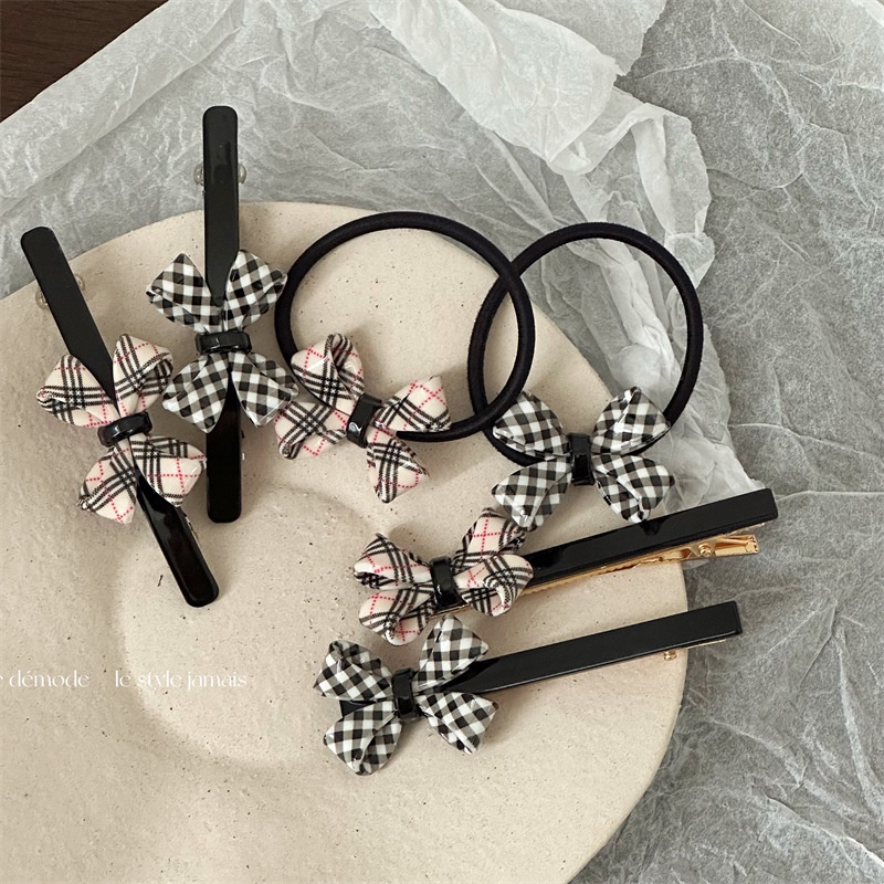 Kẹp Tóc Hình Nơ Đơn Giản Phong Cách Hàn Quốc
