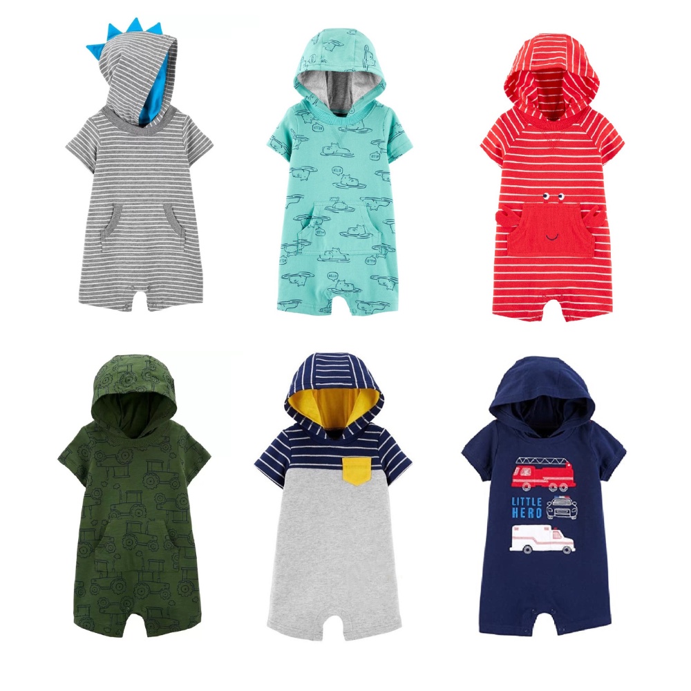 Body đùi livestream cho bé có nón từ 0-6M