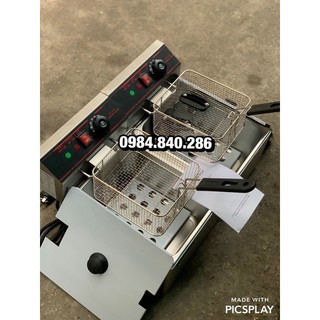 Bếp chiên nhúng điện đôi cao cấp eton bh 2 năm