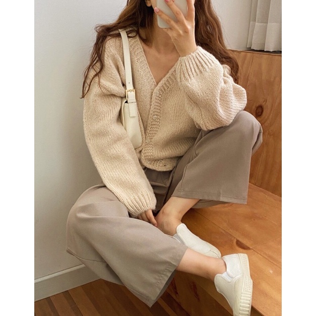 Áo cardigan len nữ , áo khoác cardigan dáng ngắn , áo khoác croptop nữ chất len mềm minn hàng loại 1