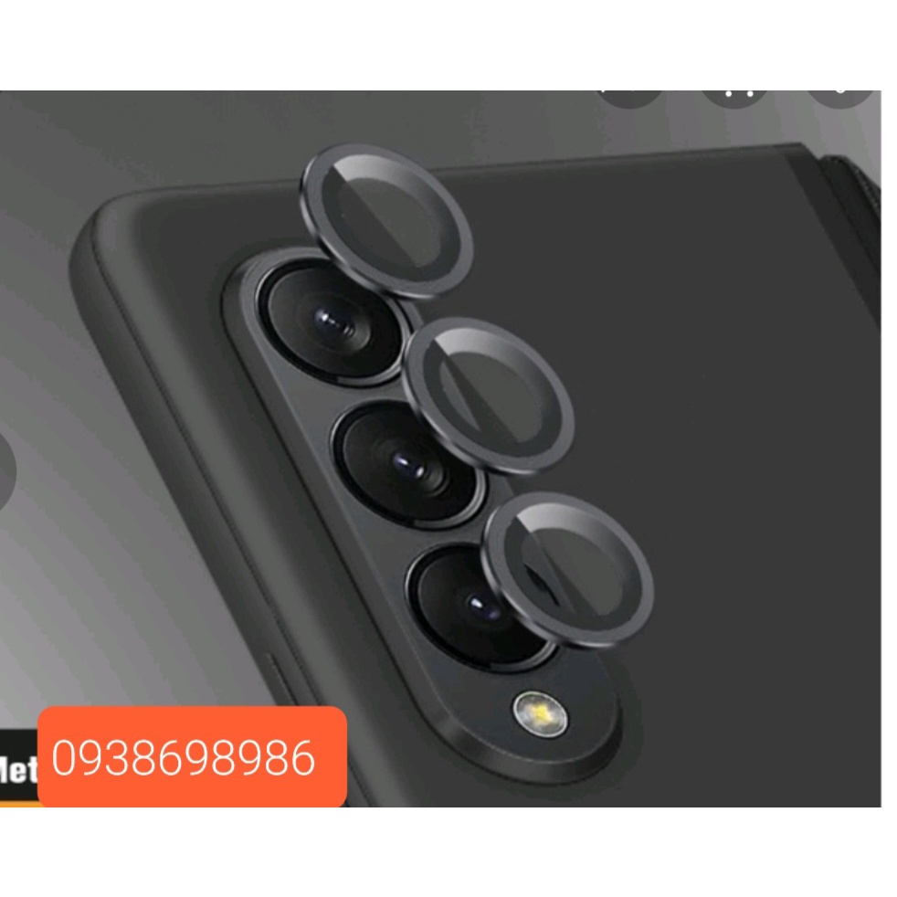 ( MÀU ĐEN ) BỘ 3 MẮT DÁN BẢO VỆ CAMERA SAMSUNG Z FOLD 4 SIÊU ĐEP