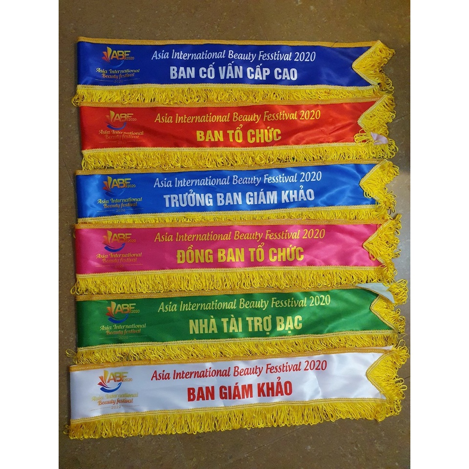 Băng Đeo Chéo, Băng Đeo Hoa Hậu