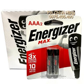 Pin AAA Energizer Max E92BP2 - Vỉ 2 Viên Made in Singapore