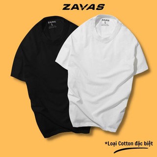 Áo thun trơn nam ZAVAS chất liệu cotton 4 chiều thoáng mát không gây nóng không xù lông, giữ form áo tốt hàng đẹp ZT01