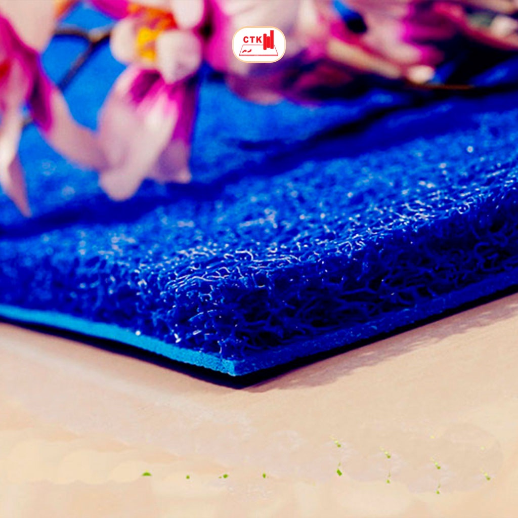 Thảm nhựa trải sàn chống trơn, thảm lót sàn nhà dạng cuộn sợi mì đủ màu 120x 50cm