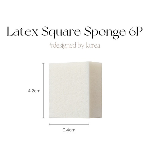 Set 6 Mút Trang Điểm PICCASSO Hình Vuông Phong Cách Hàn Quốc