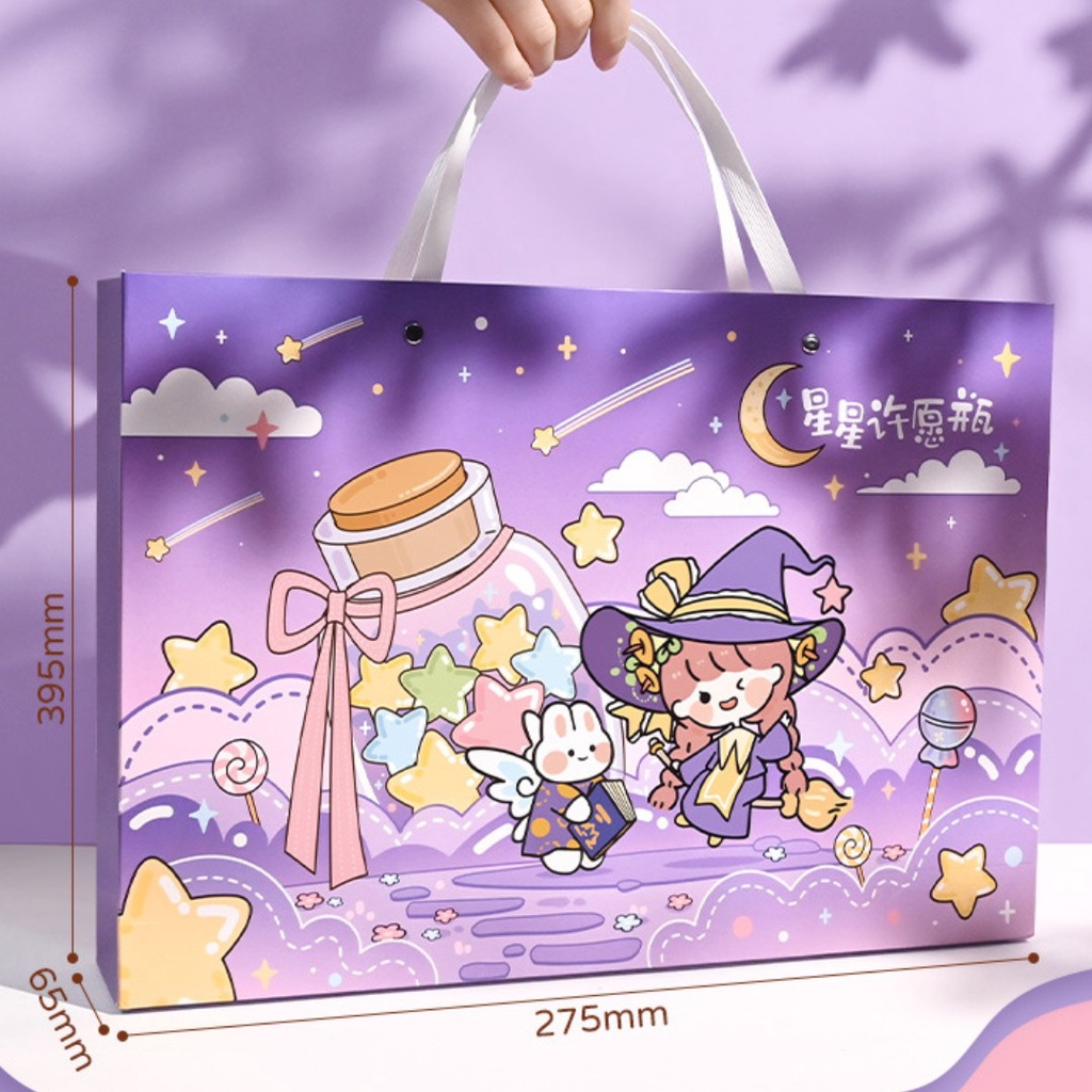 Set Quà Tặng Hộp Sinh Nhật Combo Washi Tape Sticker Sổ Tay Cute Timo WS16