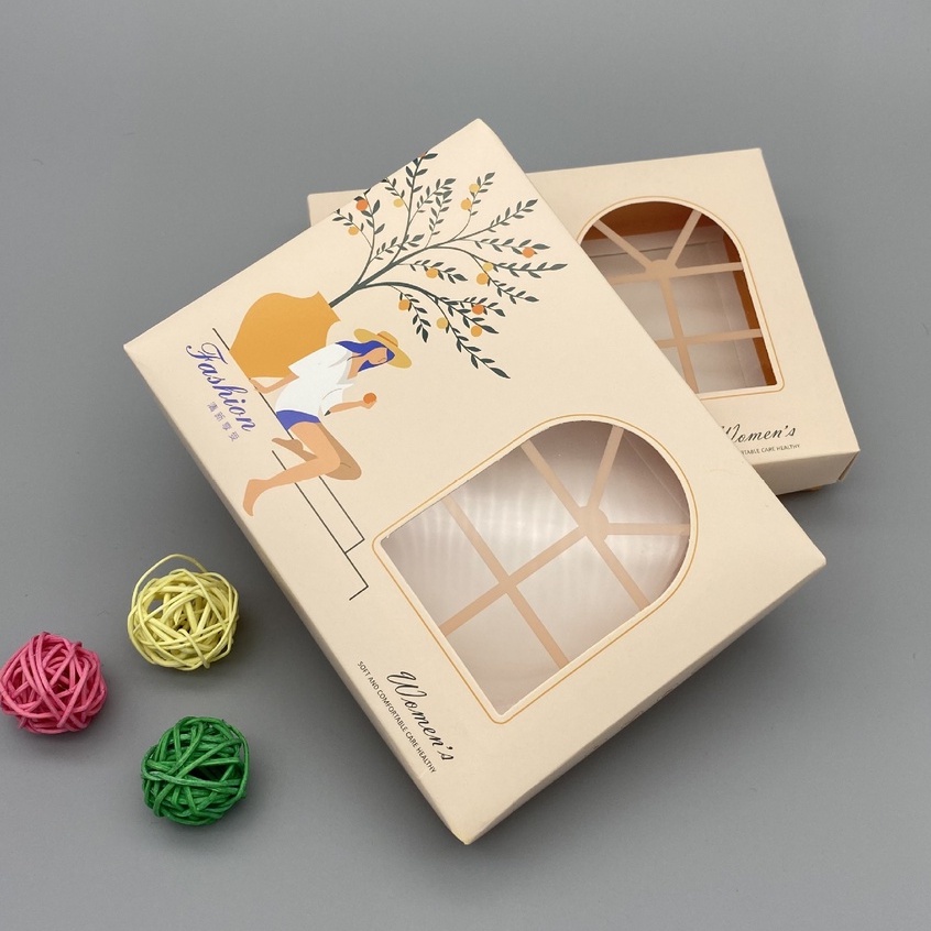 Hộp đựng quà CAROL, hộp quà đựng khăn, quần áo, set đồ lót, hộp đóng hàng thời trang cao cấp - KHÁCH TỰ GẤP HỘP