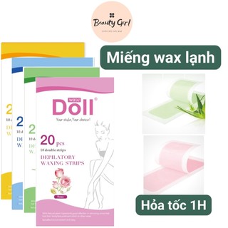 -miếng dán wax lông lạnh-triệt lông nhanh chóng-tiện lợi khi wax lông tại nhà. 1 hộp 10 miếng 2 mặt