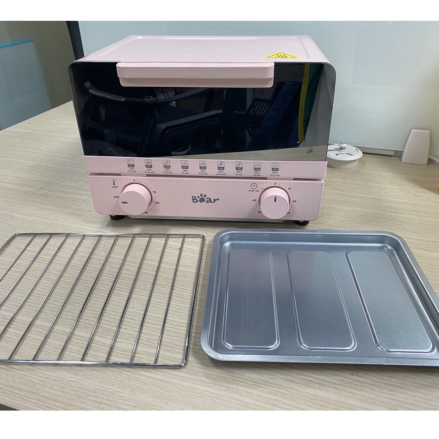 Lò nướng điện mini Bear DKX-F10K5 bản Quốc Tế, dung tích 10L 800W, có núm vặn kép, thiết kế nhỏ gọn, dễ dàng nướng bánh