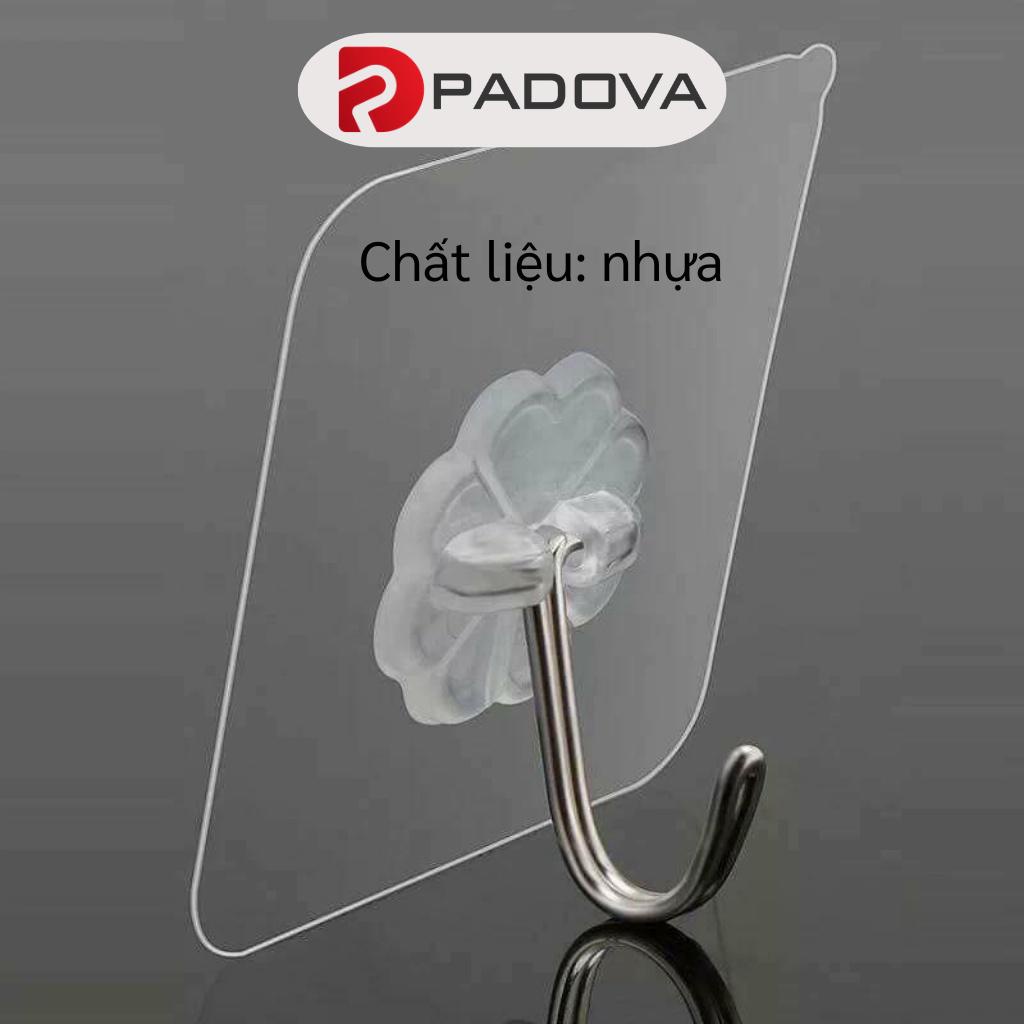 Móc Dán Tường Siêu Dính, Trong Suốt, Chịu Lực Tốt, Chắc Chắn PADOVA 3974