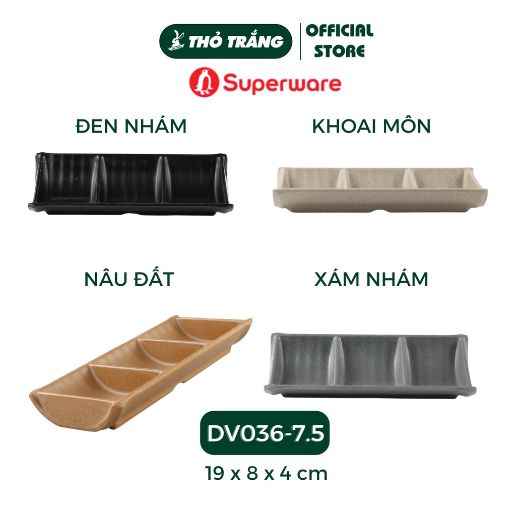 Chén, dĩa chấm nhựa nhám cao cấp Srithai Superware Thái Lan đa dạng mẫu mã, màu sắc