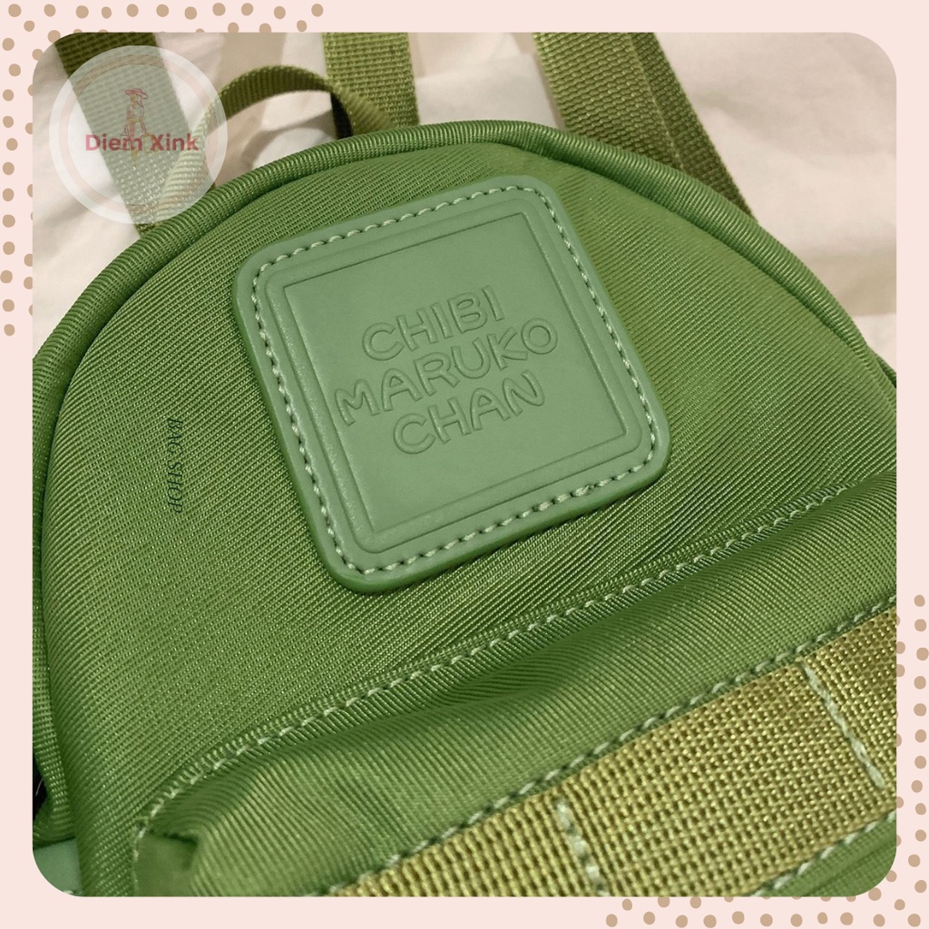 Balo Mini Nữ Vải Maruco Chan Nylon Chống Thấm Nhẹ Nhiều Ngăn Phong Cách Nhật Bản Đi Học Đi Chơi Size 19 cm T 43