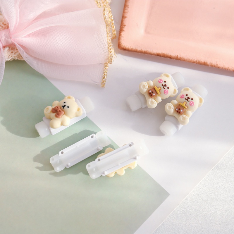 Set 2 Phụ Kiện Bảo Vệ Dây Cáp Chống Đứt Hình Ly Cà Phê Hoạt Hình Dễ Thương