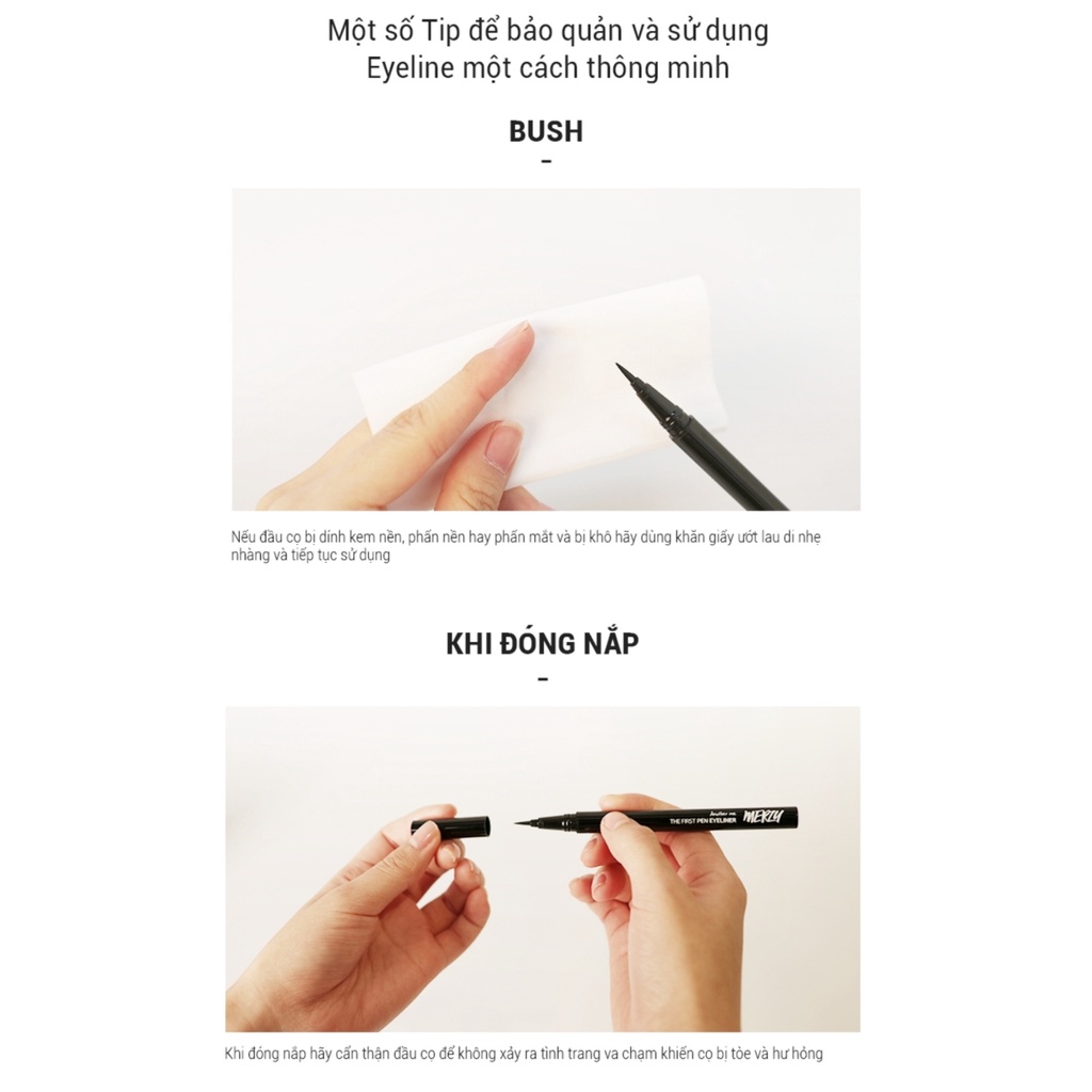 Kẻ mắt Merzy Perfect Fixing Pen Eyeliner