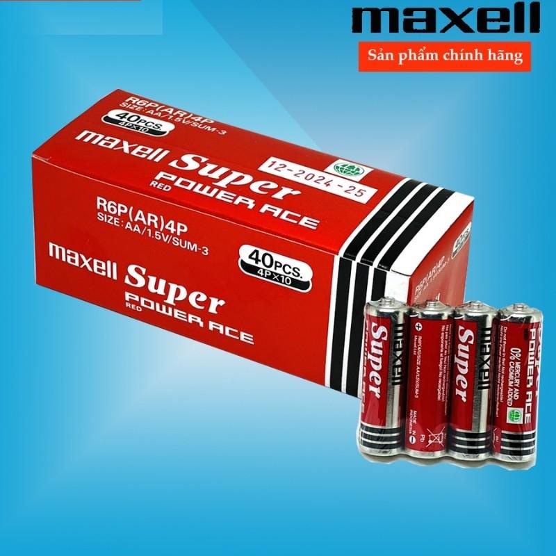 Pin AA Maxell Super Power 1,5V, pin tiểu chính hãng siêu bền