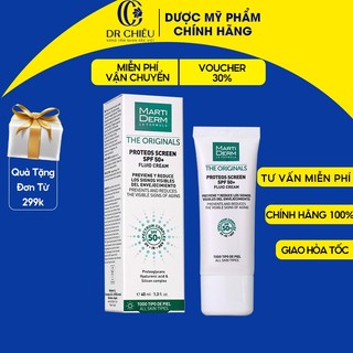 [ HÀNG CÔNG TY] Kem Chống Nắng MartiDerm Proteos Screen SPF 50+ 40ml - Ngăn ngừa UVA/ UVB/ Tia hồng ngoại/ Ánh sáng xanh