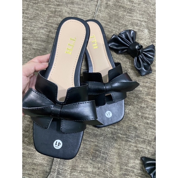 Dép chữ H nơ bigsize 40- TOROSHOES